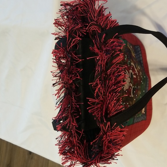 Kate spade Christmas bag Santa Claus vintage holiday Purse - Picture 9 of 12